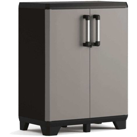 Keter Kunststoffschrank Pro niedrig 68x39x90cm Mehrzweckschrank Geräteschrank