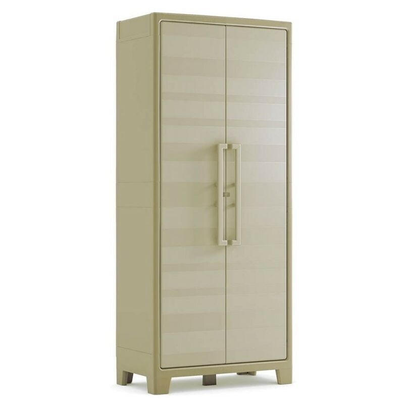 Hoher sandbeige Kleiderschrank 80x44x182 cm Gulliver