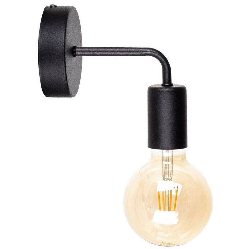 Image of 1164 Lampada da parete Nixon nera, 16 cm, 1x E27 - Keter Lighting