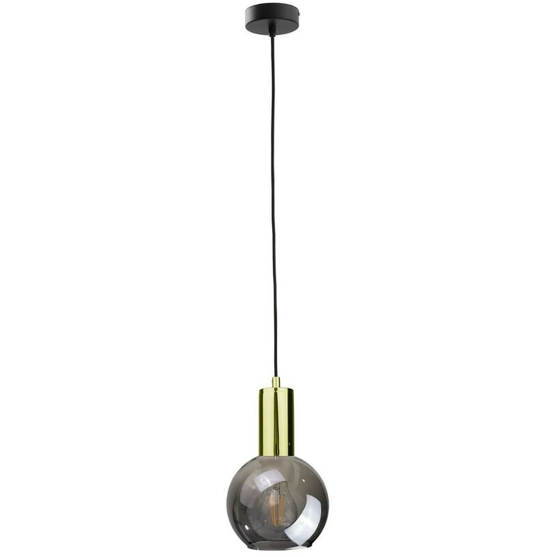 1242 Plafoniera a sospensione Supra Dome nera