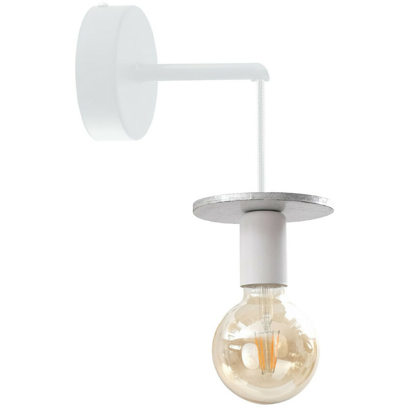 Image of Keter Lighting - 424 Lampada da parete Saturn argento, 12 cm, 1x E27