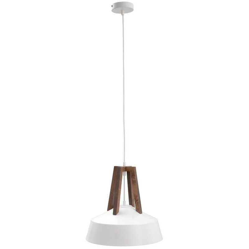 Image of 640 Lampada da soffitto a sospensione Trix Dome bianca, marrone, 34 cm, 1x E27 - Keter Lighting