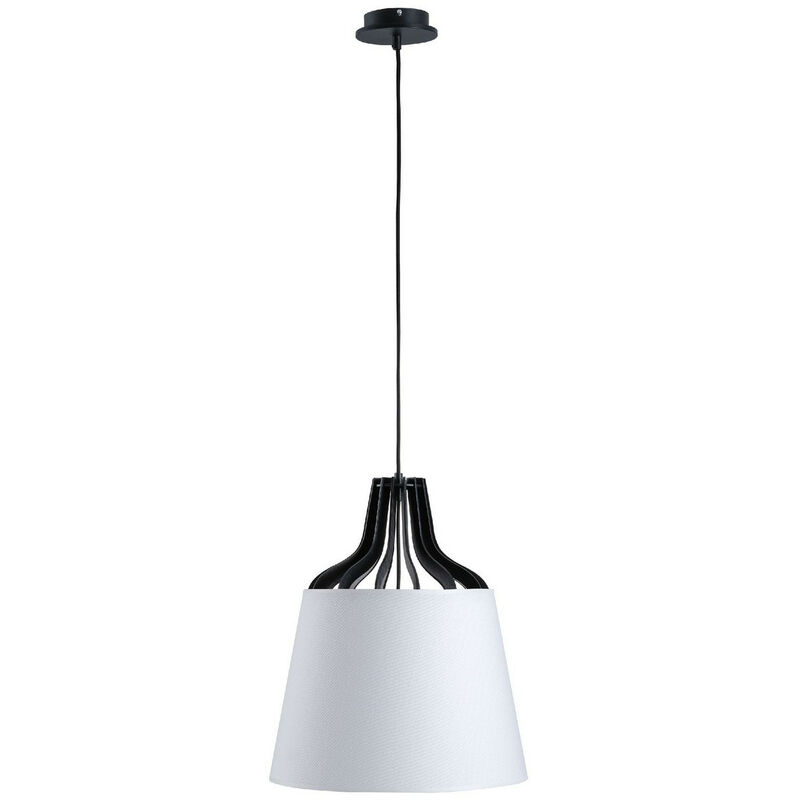 Image of Keter Lighting - 714 Plafoniera a sospensione Ivo Dome bianca, 38 cm, 1x E27