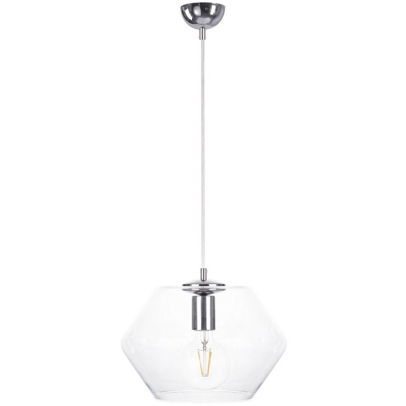 Image of 900 Eve Dome Lampada da soffitto a sospensione argento, 30 cm, 1x E27 - Keter Lighting