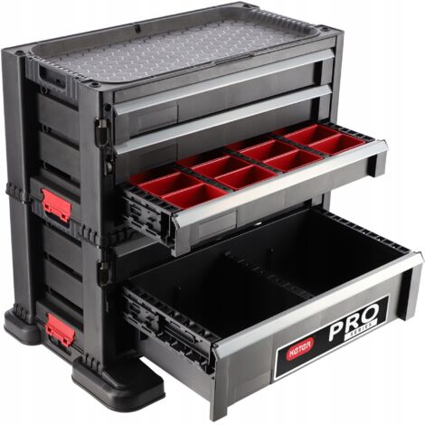 Keter  Modulo carrello a 5 cassetti, Nero, 56,2 x 28,9 x 50,2 cm, Plastica