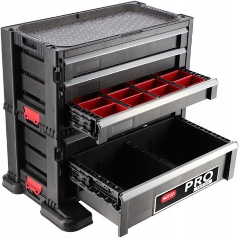Keter  Modulo carrello a 5 cassetti, Nero, 56,2 x 28,9 x 50,2 cm, Plastica