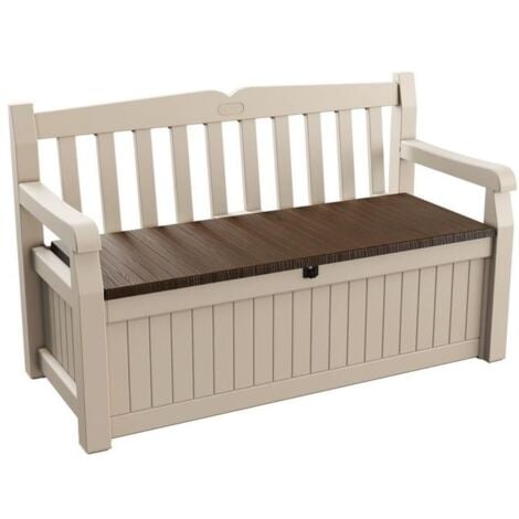 KETER Cassapanca contenitore in resina con finitura effetto