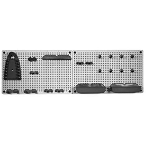Keter – Panneau mural pour rangement d'outils en plastique – Dimensions 50 x 31 x 7 cm – Montage rapide en 5 minutes – Organisation efficace des outils