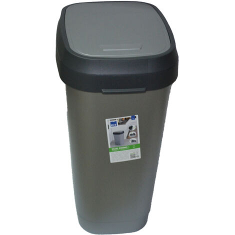 Keter PATTUMIERA DUAL SWING BIN L 31X42XH62CM GRIGIA CON