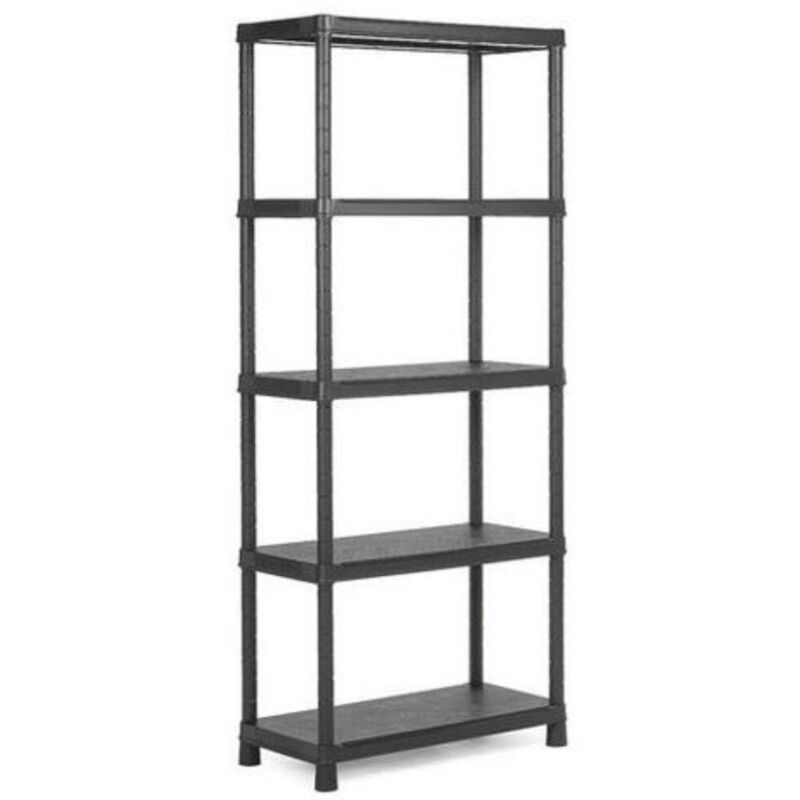 Kis Plus 60 Regal Mit 5 Einlegeböden Schwarz