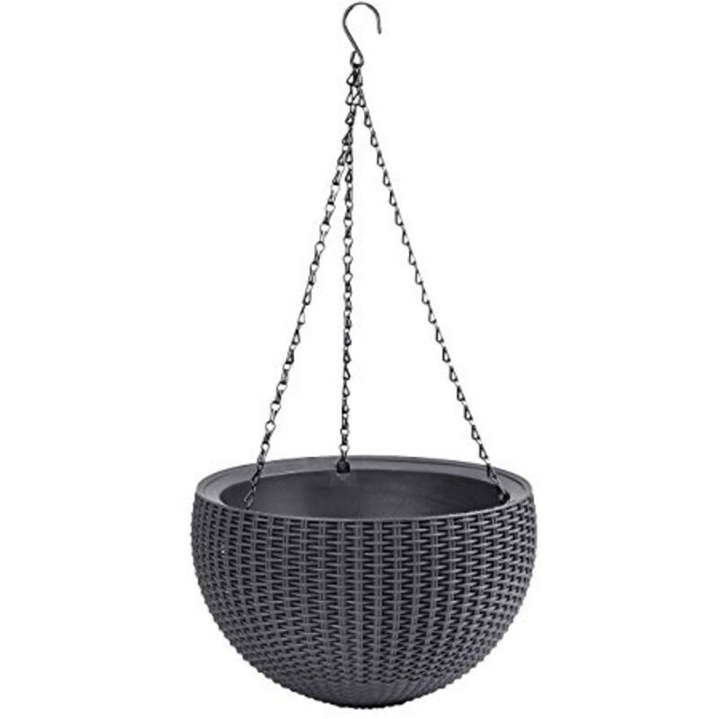 Keter 223694 Pot Suspendu De 8.6 L, Couleur Gris Graphite