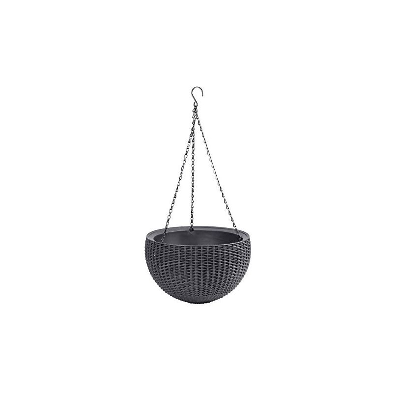 223694 pot suspendu de 8.6 l, couleur gris graphite - Keter