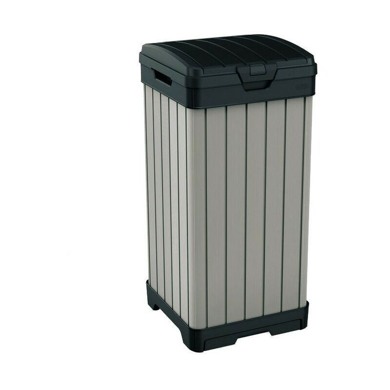 La poubelle en résine Rockford est durable, pratique et convient à la fois à l'intérieur et à l'extérieur