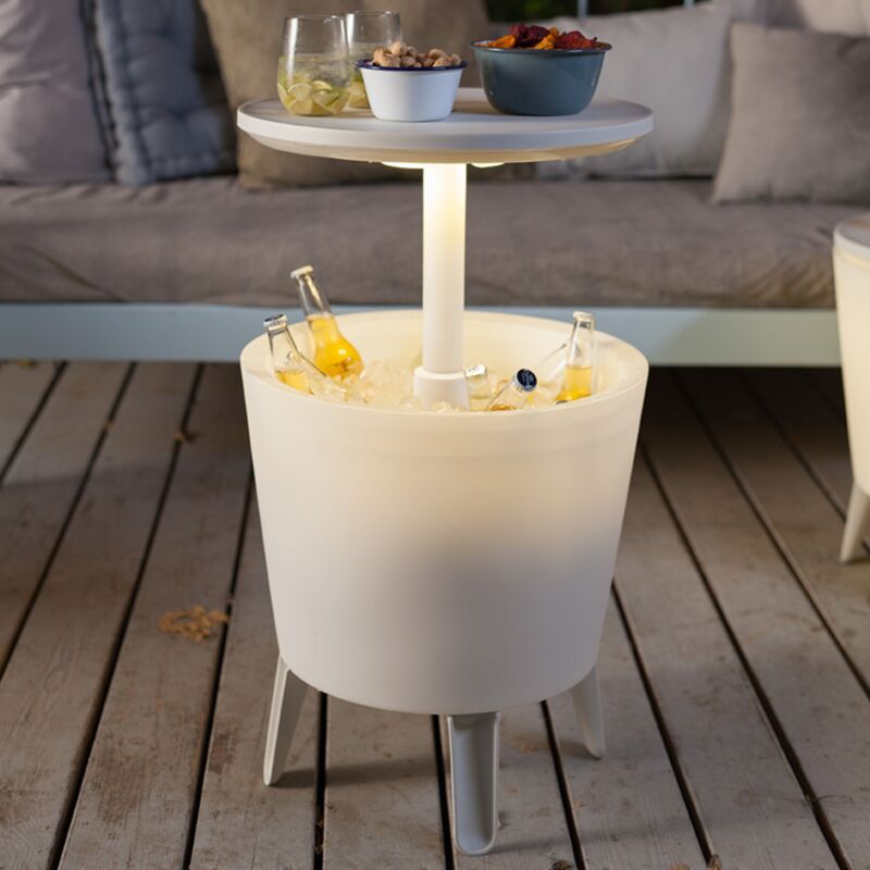 Table glacière lumineuse 30L