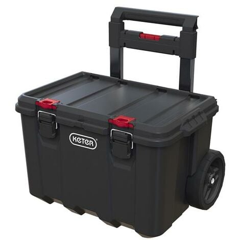Keter Roc 251493 Stack N Roll Tool Box Case Wheeled Cart KETSNRCART