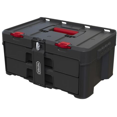 Keter Roc 253384 Stack N Roll 2-Drawer Tool Box Case Unit KETSNR2DU