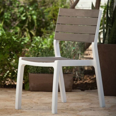 Keter Sedia Harmony Bianco Tortora