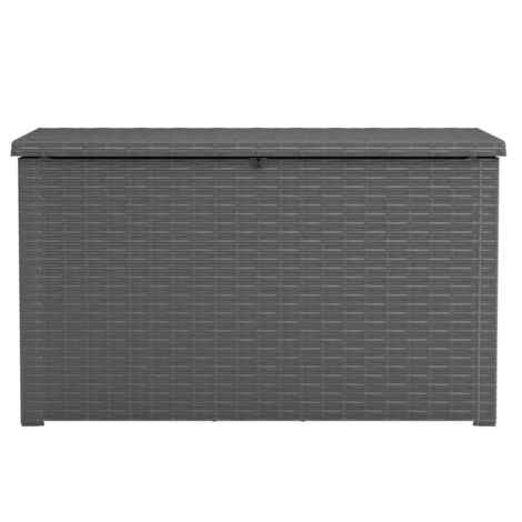 Keter skrzynia ogrodowa java box rattan 870 l / grafitowa
