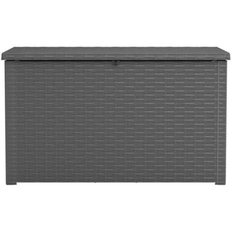 KETER SKRZYNIA OGRODOWA JAVA BOX RATTAN 870 L / GRAFITOWA