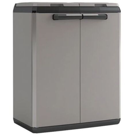 Keter Split Basic Gartenabfallbehälter 220L dunkelgrau schwarz