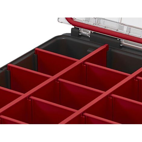Keter Stack N Roll Organiser Half Footprint Tool Box Case KETSNRHORG 253381