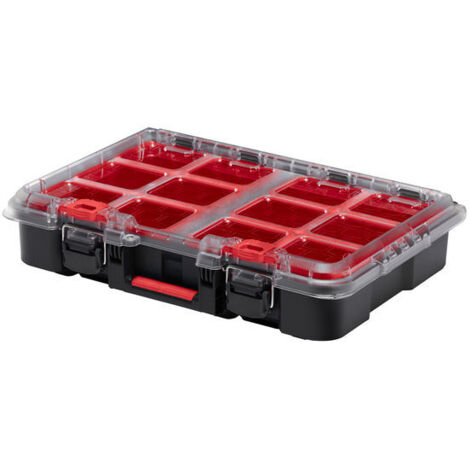 Keter Stack n' Roll - Organizador modular para bricolaje, contenedores extraíbles, apilables, ligeros, duraderos, resistentes al agua, color negro