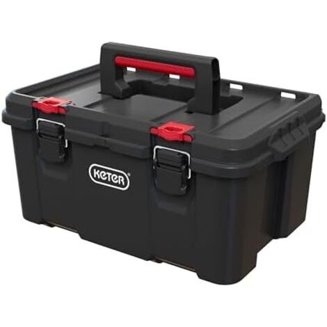 Keter Stack`N`Roll Werkzeugkasten 26 x 52 cm, schwarz