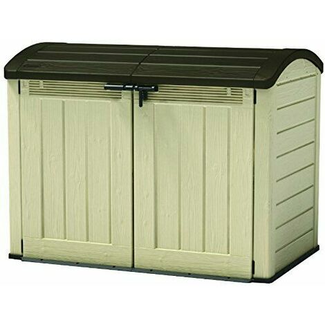Keterplastic Storage Unit Box Garden Shed Outdoor Sheds For Wheelie Bins Tools Bikes Lawn Mowers Patio Shade Protect Your Garden Equipment New And Improved Design Very Solid Construction