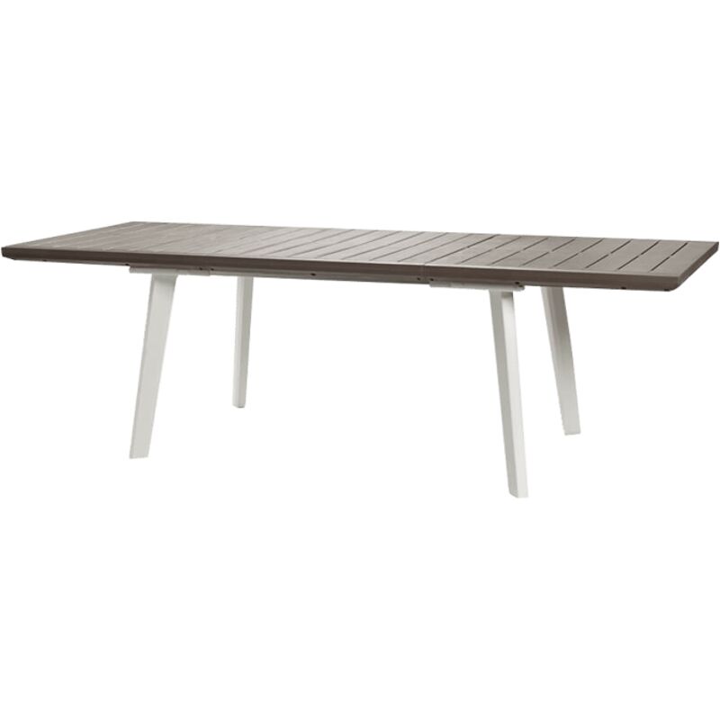 Keter – Table de jardin extensible rectangulaire 160x100 cm – Plateau en résine – Accueille jusqu'à 10 personnes – Pour vérandas et terrasses Keter – Table de jardin extensible rectangulaire 160x100 cm – Plateau en résine – Accueille jusqu'à 10 personnes – Pour vérandas et terrasses