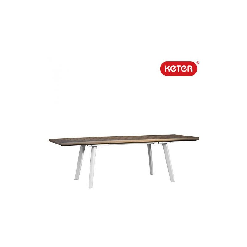 Tavolo Allungabile Da Giardino 162 241x100,5x76,5 Cm Keter Harmony ...