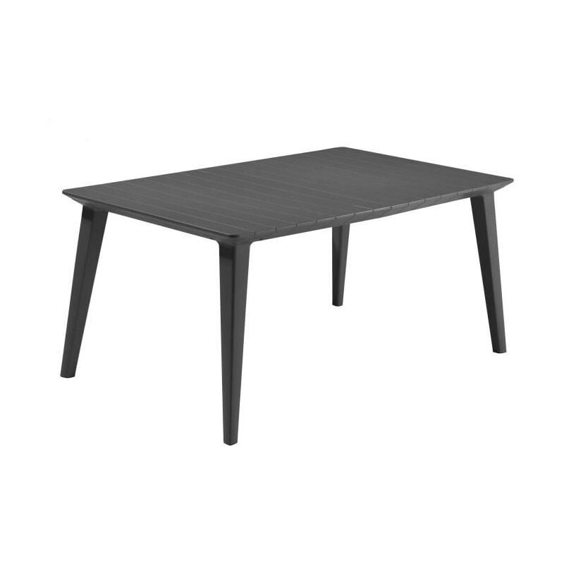 Table à manger de jardin Lima en résine 160cm - Graphite - keter