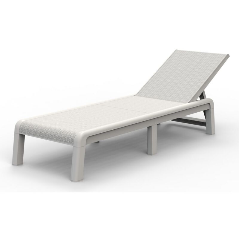 Keter - Transat mallorca sunlounger Blanc