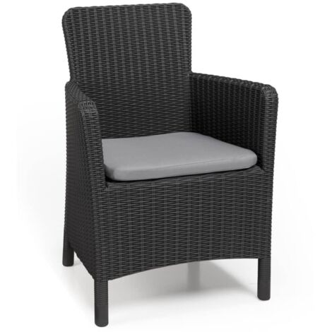 Keter Trenton Chaise de jardin Graphite résistante