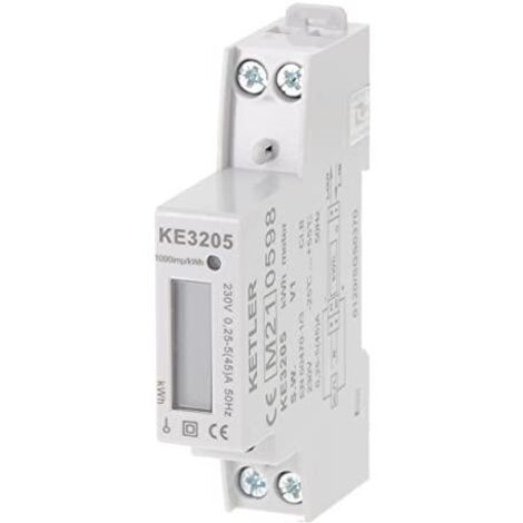 GUIDA DIN AC 3 230/400V Contatore di Energia per 3 Fasi 4 Linee Sistemi