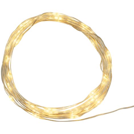 Kette mit 40 MicroLED CR2032 4 m PDQ-Weihnachtslichtern