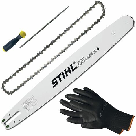 Kettensäge Zubehör - Sägekette 35cm Picco Micro 3 Ersatzkette + Schwert 35cm + Feilenheft mit Feile 4mm