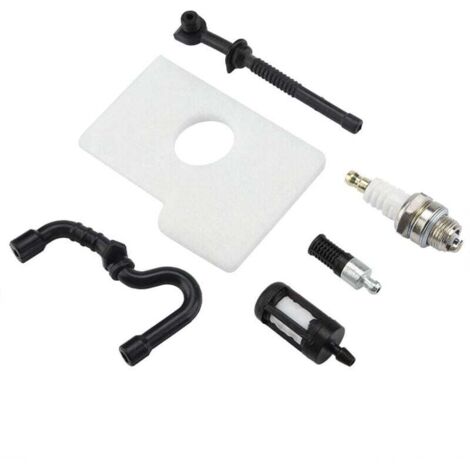 Kettensägen-Ersatzteile, Ölfilter und Zündkerzen-Kit für Stihl 017018 MS170 MS180 Kettensäge