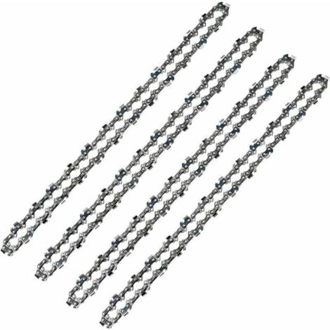 Kettensägenkette 52 Glieder, Teilung 3/8 LP, Stärke 050 (1,3 mm) mit geringem Rückschlag, Satz mit 4 Kettensägenketten 52 Mitnehmer für 14 (35 cm) Kettenführung FLITI