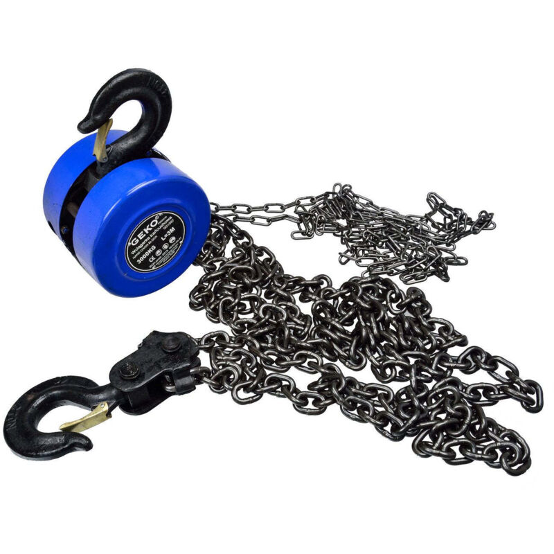 Image of Kettenzug GEKO PREMIUM 3T 3m Aus Stahl Hochleistungsmodell