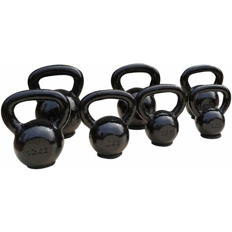 Kettlebell - 10 kg - ghisa - base in gomma