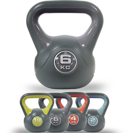 Manubrio Pesi fitness 20 kg con 6 dischi Ø 25mm barra e 2 fermi per palestra