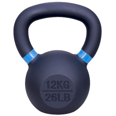 Kettlebell in ghisa - 12 kg - Nero/Blu