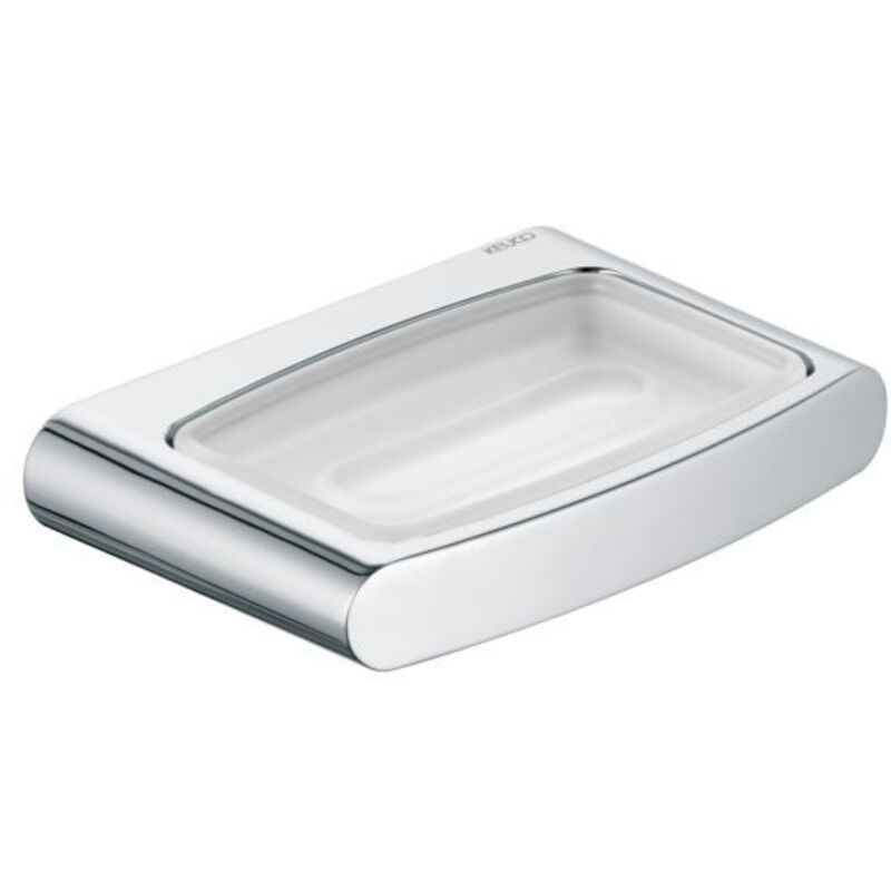 Elegance - Porte-savon avec support, verre dépoli/chrome 11655019000 - Keuco