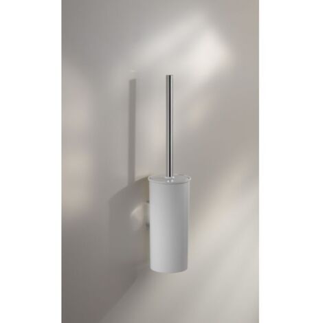KEUCO 12764010100 BROSSE WC SYNTHÉTIQUE BLANC OPAQUE/CHROME