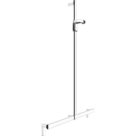 Keuco Axess - Maniglione con asta doccia 70x130 cm, con supporto doccia, cromo 35014017013