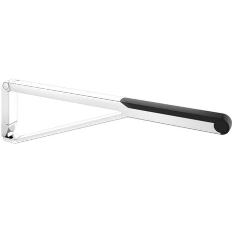 KEUCO AXESS Stützklappgriff WC 850 mm verchromt/schwarz, 35003010837