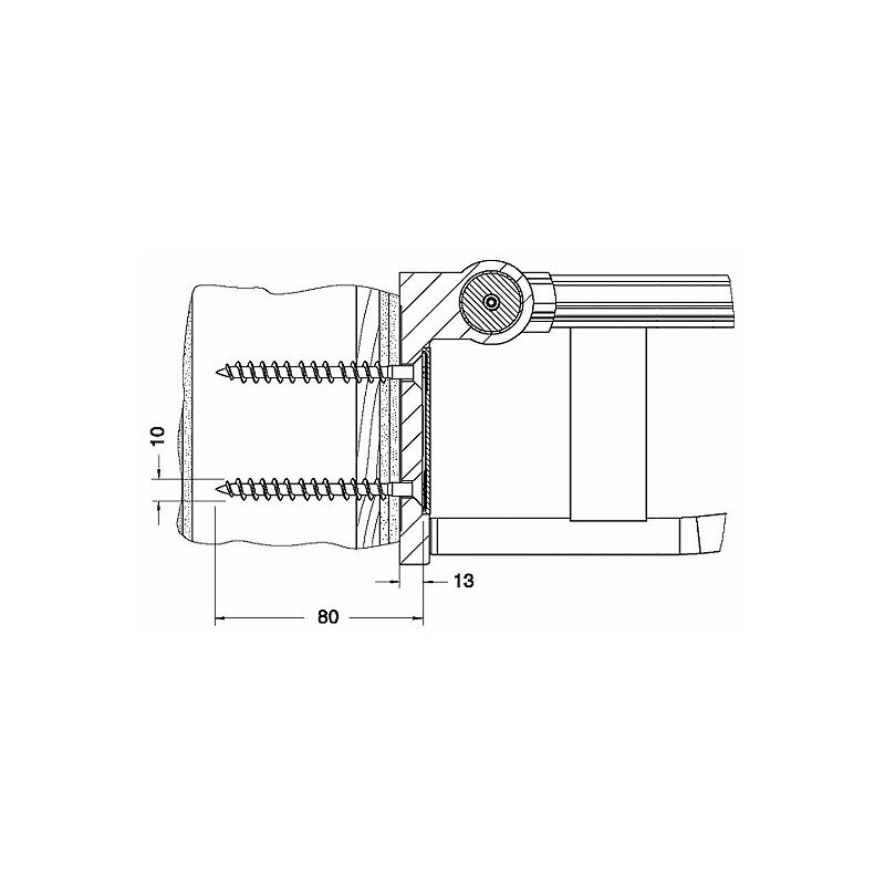 

Juego de fijación Keuco 5 Plan Care 34991, 2x tornillo para madera avellanado 10x80 V2A - 34991000200