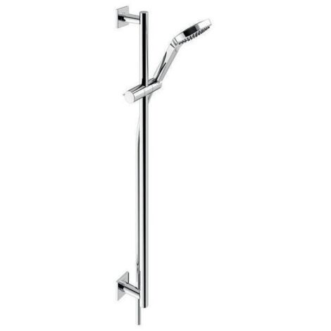 Keuco Brause-Set IXMO verchromt, Rosetten eckig, 3 Strahlarten