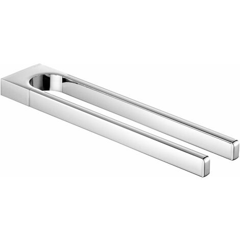 Keuco Collection Moll - Porte-serviettes double, longueur 34 cm, chrome 12719010000