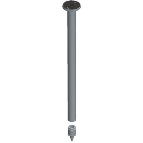 KEUCO Deckenabhängung Plan 14941, Set, silber-eloxiert/verchromt, 600 mm